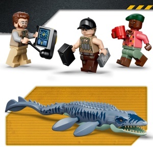 Set LEGO Jurassic World Mosasaurier - 3 Minifiguri, Joc de Rol, 7 Ani - Img 3