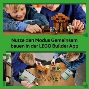 Set LEGO Minecraft - Atacul Magicianului asupra Satului 21596, 607 piese, 11 figurine - Img 5
