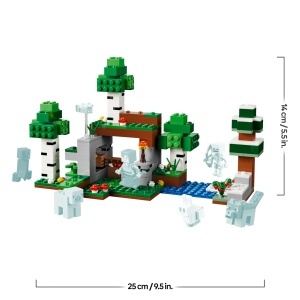Set LEGO Minecraft - Erstes Abenteuer in der Noapte, 7 Figurine, 301 Piese - Img 7