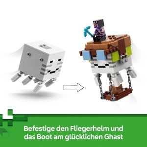 Set LEGO Minecraft Ghast-Station 21597, 754 piese, 8 figurine - Img 4