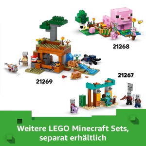 Set LEGO Minecraft Pilzkuh-Haus 21270 cu Steve, 500 piese, interactiv - Img 7