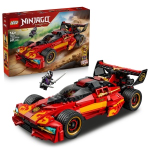 Set LEGO NINJAGO X-1 Ninja Supercar 71867 cu 3 Minifiguri, 691 Piese, 2-in-1