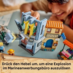 Set LEGO ONE PIECE Showdown cu Kapitan Smoker, 547 piese, pentru copii 9 - Img 5