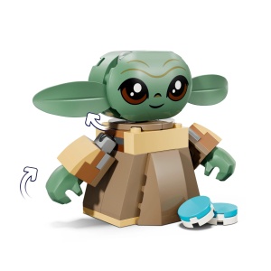 Set LEGO Star Wars 75443 Grogus Zuhause cu Figurina Grogu Katapult si Accesorii Creative - Img 4