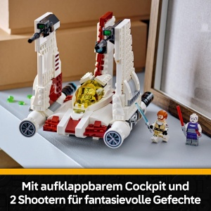 Set LEGO Star Wars V-19 Torrent - 567 piese, 3 minifigurine, joc creativ - Img 6