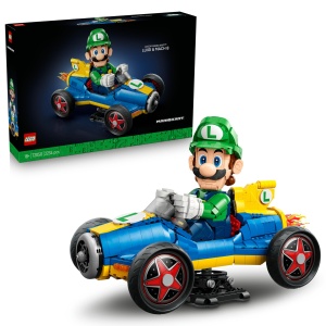 Set LEGO Super Mario Mario Kart Luigi Turboflitzer, 2234 piese, pentru adulti