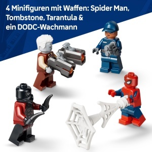 Set LEGO Supereroi Spider-Man cu Vehicul Blindat si 4 Minifigurine, 367 Piese - Img 6