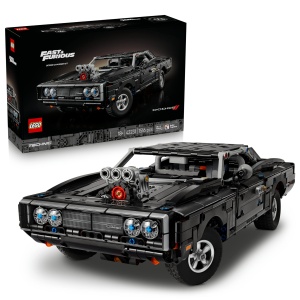 Set LEGO Technic Dodge Charger RT 42231 cu motor V8, 1516 piese, pentru adulti