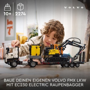 Set LEGO Technic Volvo FMX cu Bagger Electric EC230, 2274 piese, pentru copii 10 - Img 3