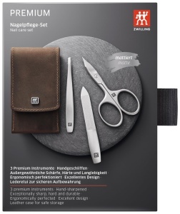 Set manichiura ZWILLING cu etui din piele, 3 piese, premium - Img 5