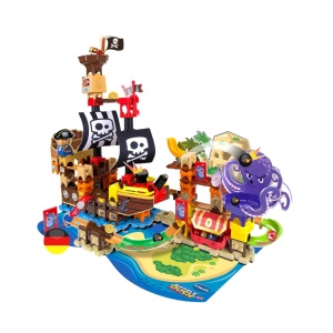 Set Marble Rush VTech Piratenschiff - 143 piese, cu canona
