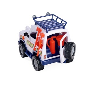 Set masina de salvare animale Simba Feuerwehrmann Sam, cu lumini, figurine si accesorii, 34 cm - Img 5