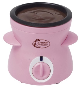 Set Mini Fondue de Ciocolata Bestron DCM043, 25W, 0.3L, Rosa - Img 1