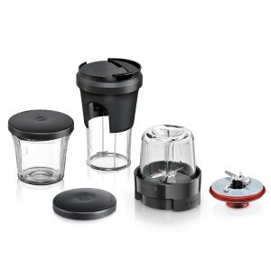 Set multifunctional pentru tocat si mixat Bosch MUZS68TM, 5-in-1, compatibil cu robot de bucatarie Serie 6 si Serie 8