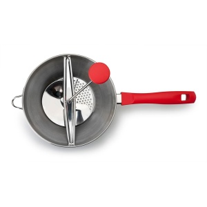 Set Pasier cu 3 Discuri IBILI 742420, Inox, Culoare ArgintieRosie, 20 cm - Img 2