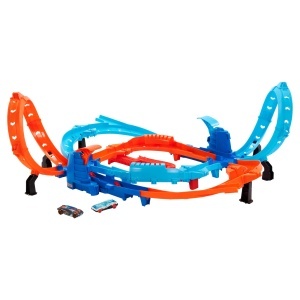 Set pista Hot Wheels Ultra Hots cu 2 masini 164, 2 loopings si 2 zone de crash - Img 7