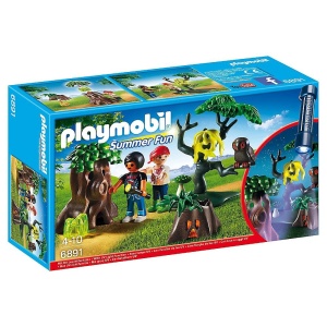 Set Playmobil 6891 - Noapte cu lanterna UV, 2 figurine, multi-colorat