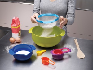 Set preparare alimente Joseph Joseph Nest 9 Plus 9 piese compact multicolor - Img 6