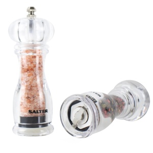 Set rasnite sare si piper Salter 7606 CLXR mecanism ceramica diamant reglabil BPA-Free - Img 3