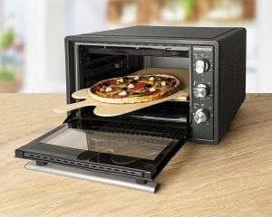 Set Rommelsbacher PS 16 Pizza si Paine Piatra Schamotte Naturala 35x35 cm cu Paleta din Lemn - Img 3