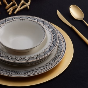 Set Servire Karaca Forever Bone Globe - 24 piese, Porcelan Alb, pentru 6 persoane - Img 4
