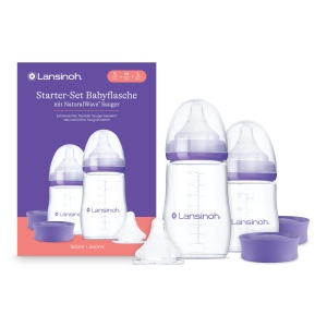 Set Sticle Lansinoh pentru Bebei - 160 ml 240 ml, Suport Natural, Design Compact