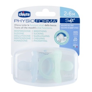 Set suzete Chicco PhysioForma, 4 suzete, 0-6 luni, silicon moale - Img 5