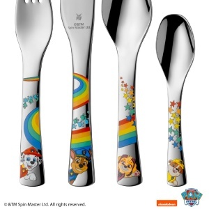 Set tacamuri copii WMF Paw Patrol, 4 piese, inox Cromargan, pentru copii 3 ani, spalare la masina - Img 2