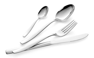 Set Tacamuri Lagostina Dalia pentru 6 Persoane, Otel Inoxidabil 1810, 24 Piese