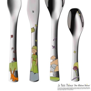 Set tacamuri pentru copii WMF Der kleine Prinz 4 piese otel inoxidabil design ergonomic - Img 3
