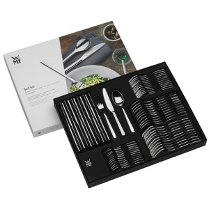 Set tacamuri WMF Alteo 12 persoane, tacamuri 60 bucati, tacamuri mate, cutit monobloc, otel inoxidabil Cromargan mat, poate fi spalat in masina de spalat vase - Img 11