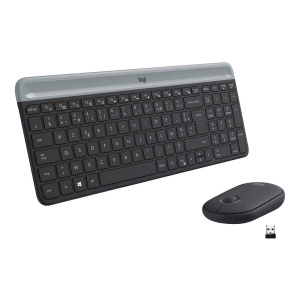 Set Tastatura si Maus Logitech MK470 Slim Combo, Design Compact, Wireless