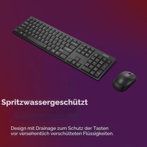 Set Tastatura si Mouse Lenovo 100 Combo, Wireless, 2,4 G, Negru - Img 3