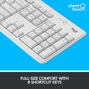 Set Tastatura si Mouse Logitech MK295, tehnologie SilentTouch, culoare alb - Img 3