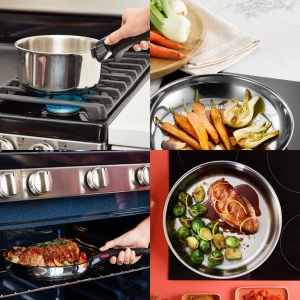 Set Tefal Ingenio Preference On 3 piese, otel inoxidabil, stivuibil, inductie, versatil, economie de spatiu, L9759002 - Img 7