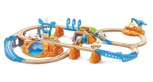Set tren Hape Mars Exploration tema spatiala lumini si sunete interactive