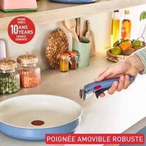 Set vase de gatit Tefal Ingenio Serenity L829S404 4 piese Antiaderent Design compact - Img 3