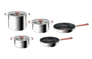 Set vase de gatit Tefal OptiSpace G721SD 13 piese otel inoxidabil compatibil inductie - Img 2