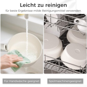 Set Vase de Gatit YASHE 15 Piese Granit Antiaderent Compatibil Inductie - Img 7