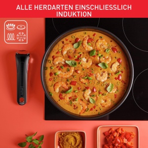 Set vase Tefal Ingenio Emotion L897SK 20 piese maner detasabil antiaderent Titanium 2X compatibil inductie - Img 7