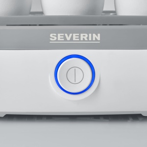 SEVERIN Aparat oua pentru 6 oua, incl. cana de masurare cu culegator de oua, aragaz de oua cu ton de semnalizare dupa terminarea timpului de gatire, alb/gri, aprox. 420 W, EK 3164 - Img 6