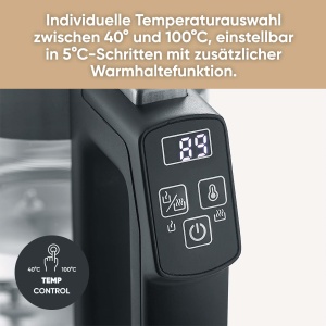 Severin WK 3458 Fierbator fara fir, otel inoxidabil fara BPA, negru Capacitate: 0,5 l - Img 3