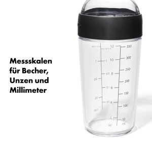 Shaker pentru Dressing OXO, 350 mL, Negru - Img 5