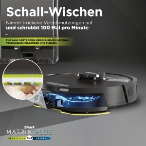 Shark Matrix Plus 2-in-1 Robot Aspirator si Mop cu Absorbtie Automata Negru - Img 4