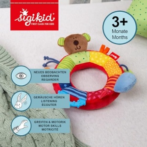 SIGIKID 40490 Active Ring Baby Activity PlayQ Fete si Baieti Jucarii pentru bebelusi recomandate de la 3 luni multicolore - Img 2