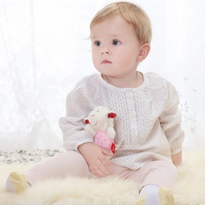 SIGIKID 41189 Zornaitor Oaie Stele Rosii Fetita si Baiat Jucarie pentru Bebelusi Recomandat de la nastere roz - Img 5