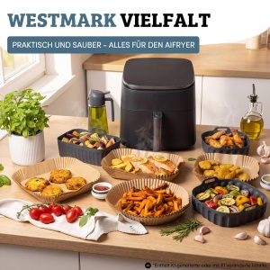Silikonform pentru Friteuza cu Aer Cald Westmark Square Mini 18,5 x 18,5 cm - Img 14