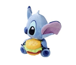Simba Disney Stitch Plus Albastru 25cm Cu Burger In Mana - Img 2