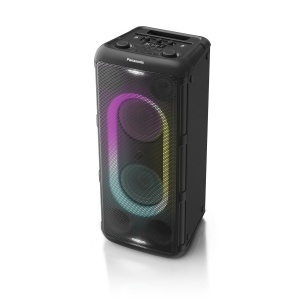 Sistem audio de inalta performanta Panasonic SC-TMAX45E-K cu Bluetooth, 1000W, iluminare integrata, USB, intrare optica pentru televizor, intrari pentru chitara si microfon pentru karaoke, negru - Img 1