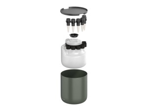 Sistem de autoirigare Fiskars Urban Plant Care, 4,4L, 4 conuri ceramice, verdenegru